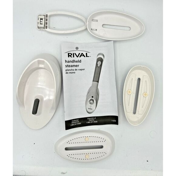 Rival Handheld Garment Clothes Steamer with Attachments & manual  11570 tested‎ - Picture 4 of 11